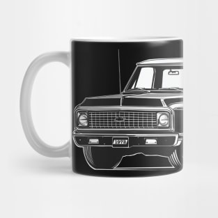 Chevy c 10 72's black edition Mug